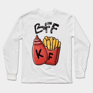 Best Friend Forever Ketchup and Fries FOOD-1 Long Sleeve T-Shirt